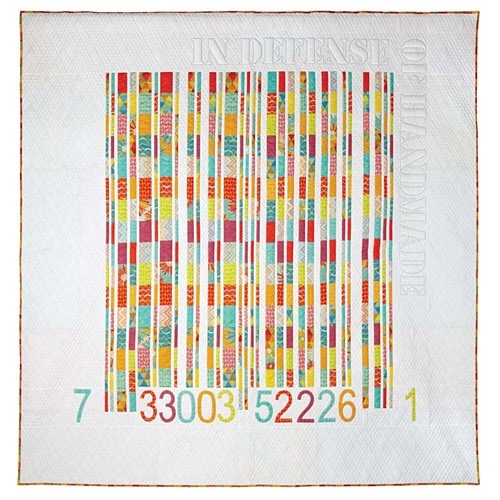 Throwback to the quilt that changed my life. 90x90 quilt that is a perfect reproduction of the barcode for a mass-produced Martha Stewart quilt. After this one there was no turning back... @internationalquiltmuseum